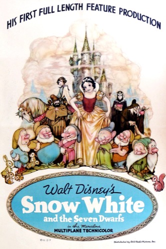 Snow White and the Seven Dwarfs movie classic poster from 1937