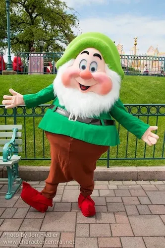 Happy dwarf at Disney Land