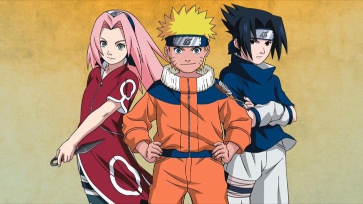 Naruto Uzumaki, Sakura Haruno, and Sasuke Uchiha