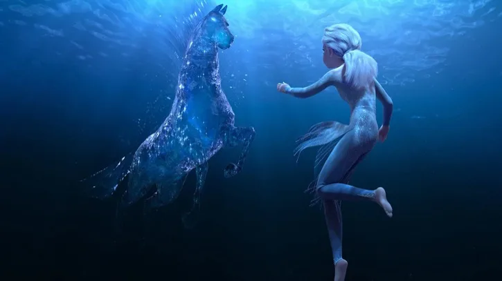 Elsa meets Nokk a water spirit horse under water 4.38.44 PM