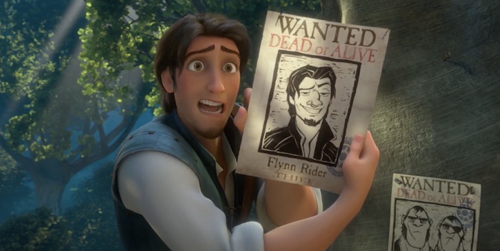 Flynn angry about his nose being wrong in his wanted poster