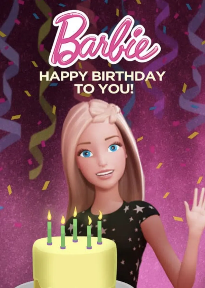 Барби честит рожден ден на теб плакат за късометражен филм