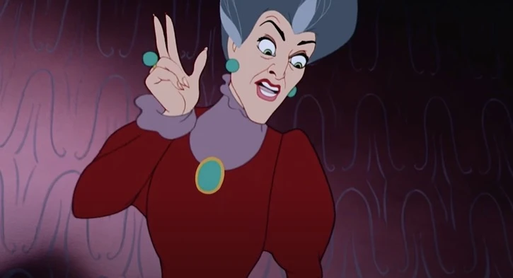 Lady Tremaine angry look