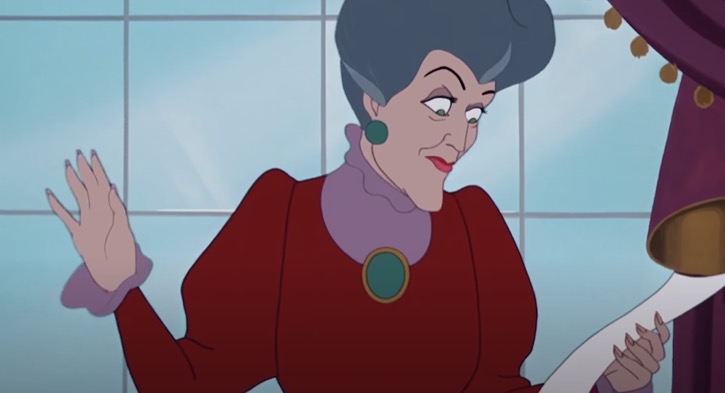 Lady Tremaine reading the Royal Ball invite