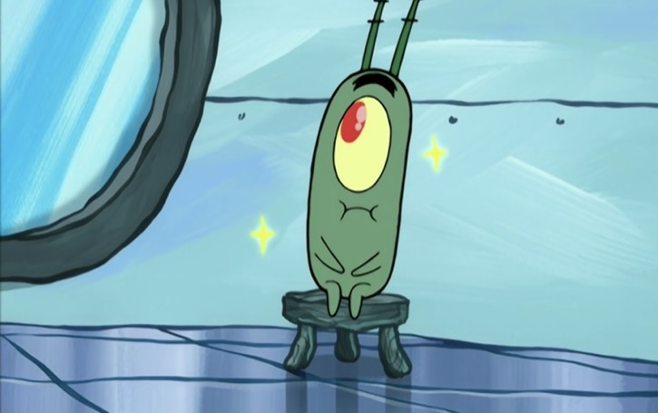 Plankton trying to look innocent