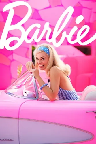 live action Barbie movie poster 2023