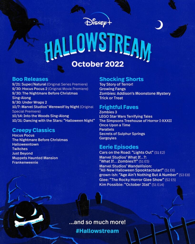 Disney Hallowstream 2022 list