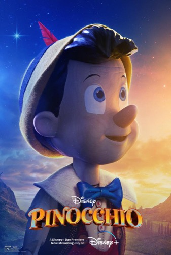 Pinocchio 2022 poster with Pinocchio
