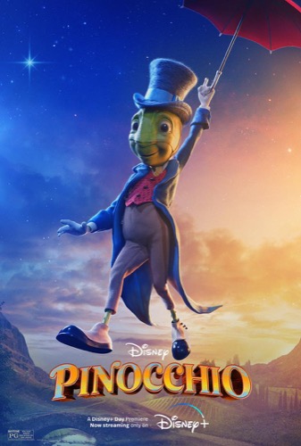Pinocchio poster with Jiminy Cricket