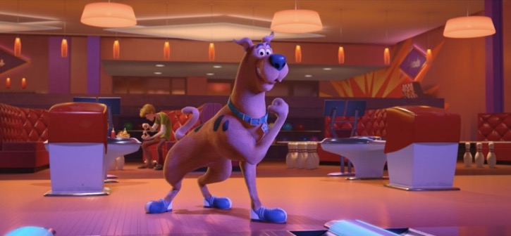 Scooby-Doo at a bowling alley