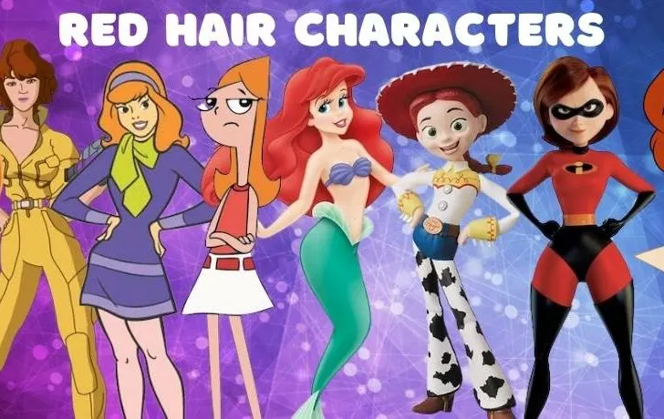 Red Hair Cartoon Characters
