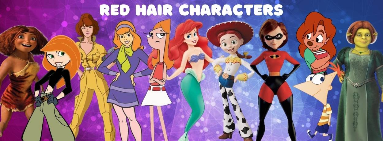 100+ Popular Red Hair Characters | Featured Animation