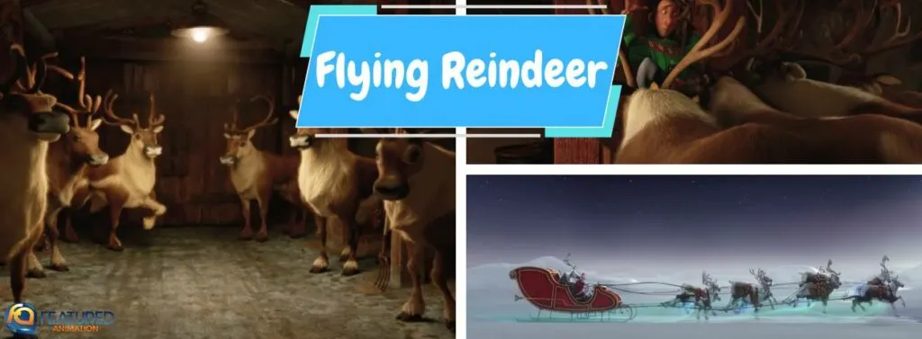 Flying Reindeer in Arthur Christmas
