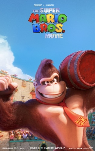 The Super Mario Bros Movie poster with Donkey Kong