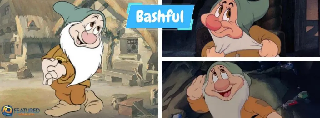 bashful in snow white and the seven dwarfs