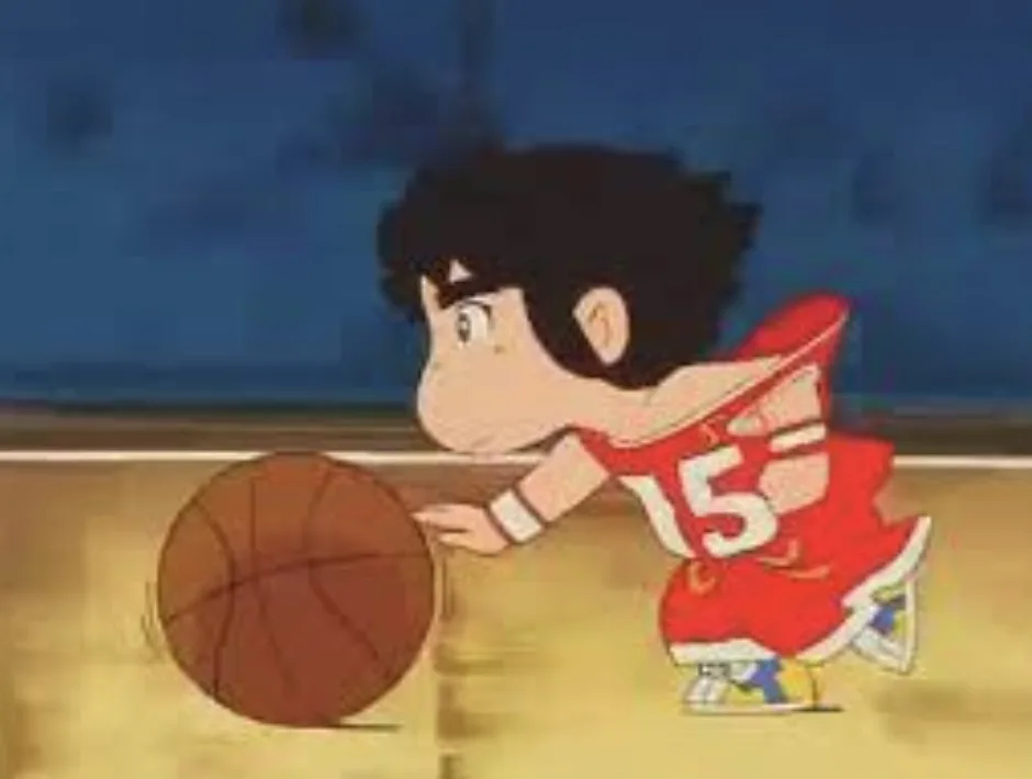 kappei sakamoto dribbling a basketball