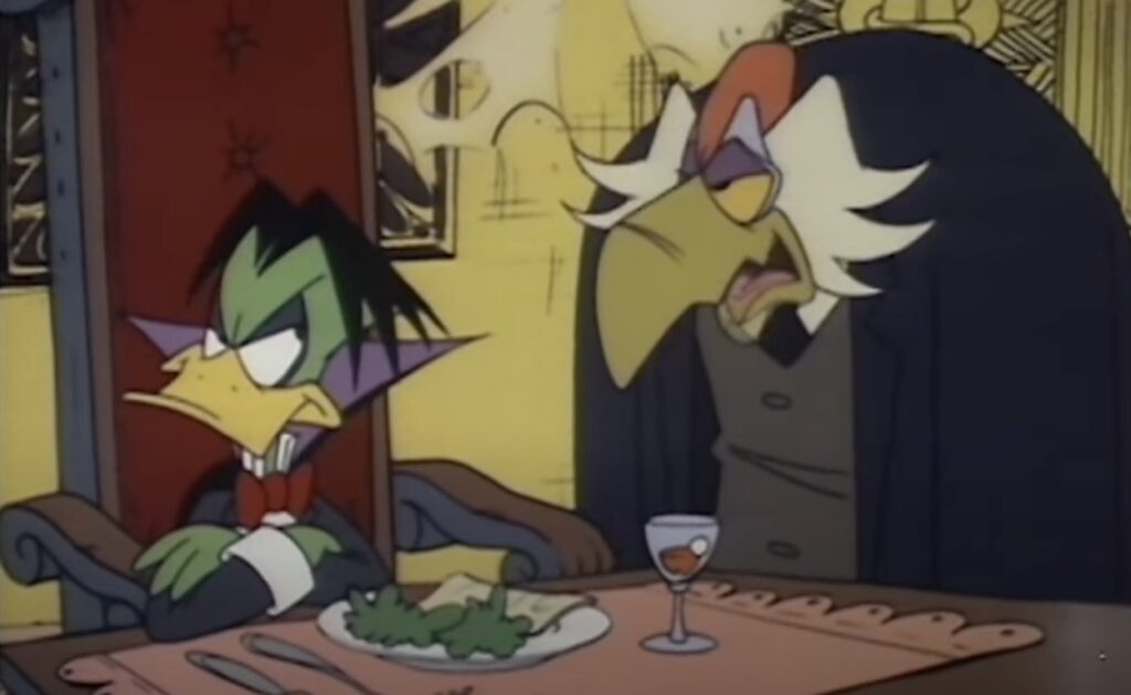 count duckula eating dinner