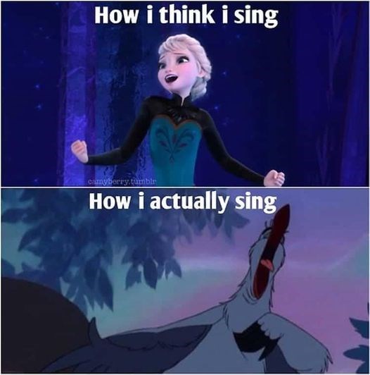 Elsa singing meme