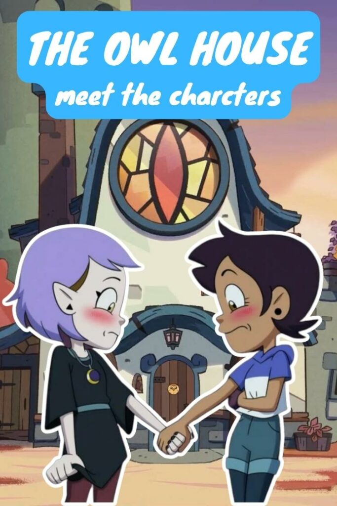 the owl house characters luz and amity holding hands