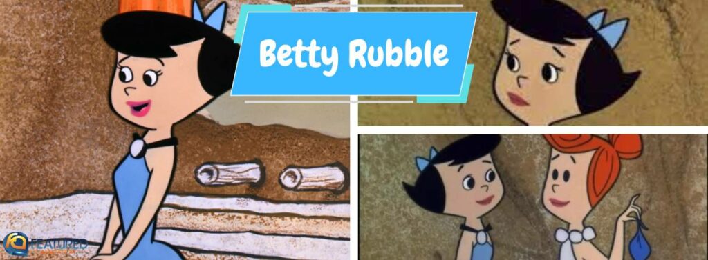 betty rubble in the flintstones cartoon series