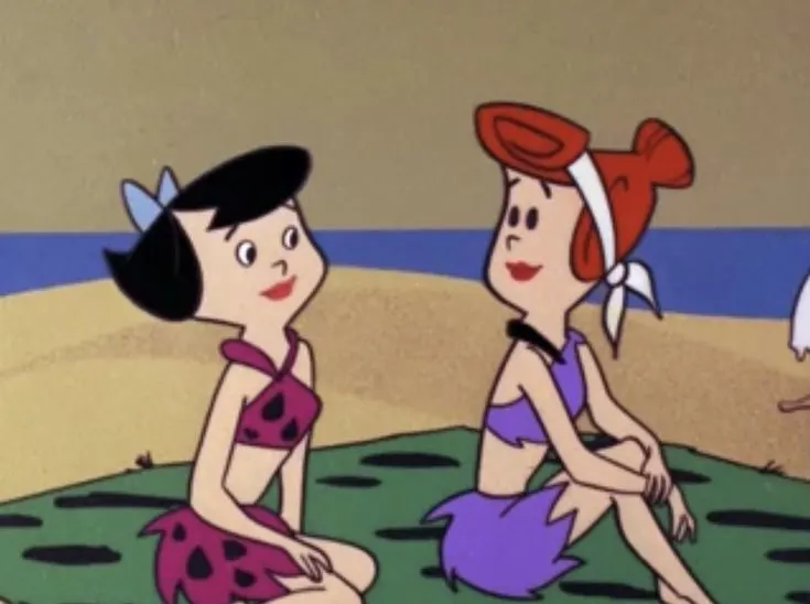 betty and wilma at the beach