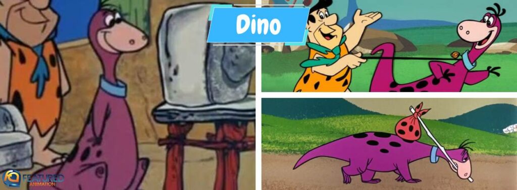 dino in the flintstones cartoon series