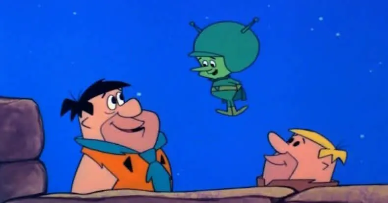 the great gazoo talking to fred and barney