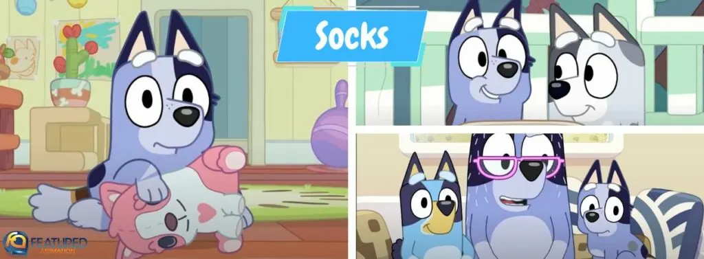 Socks in Bluey