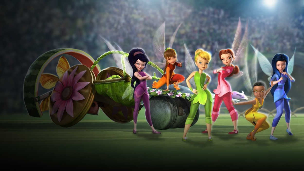 Tinker Bell Pixie Hollow Games cast of fairies