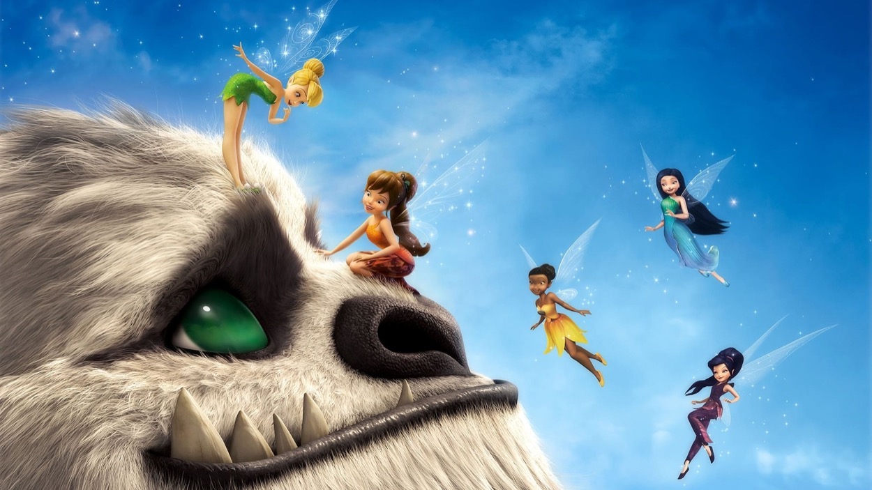 Tinker Bell and the Legend of the NeverBeast art work with the fairies