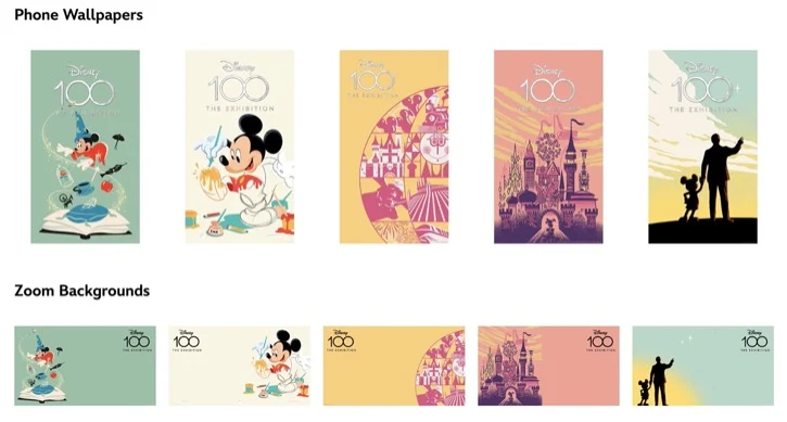 Disney 100 screen backgrounds