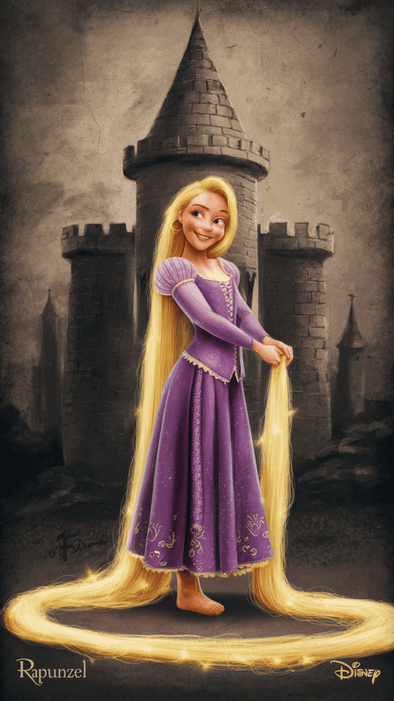 Rapunzel trading card